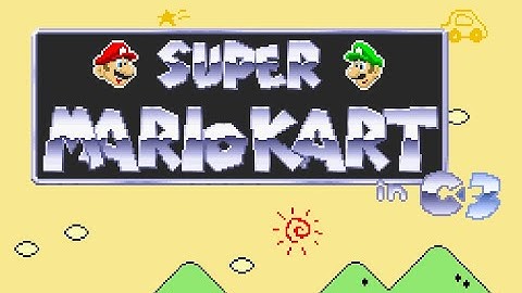 I was remaking Super Mario Kart with Construct 3