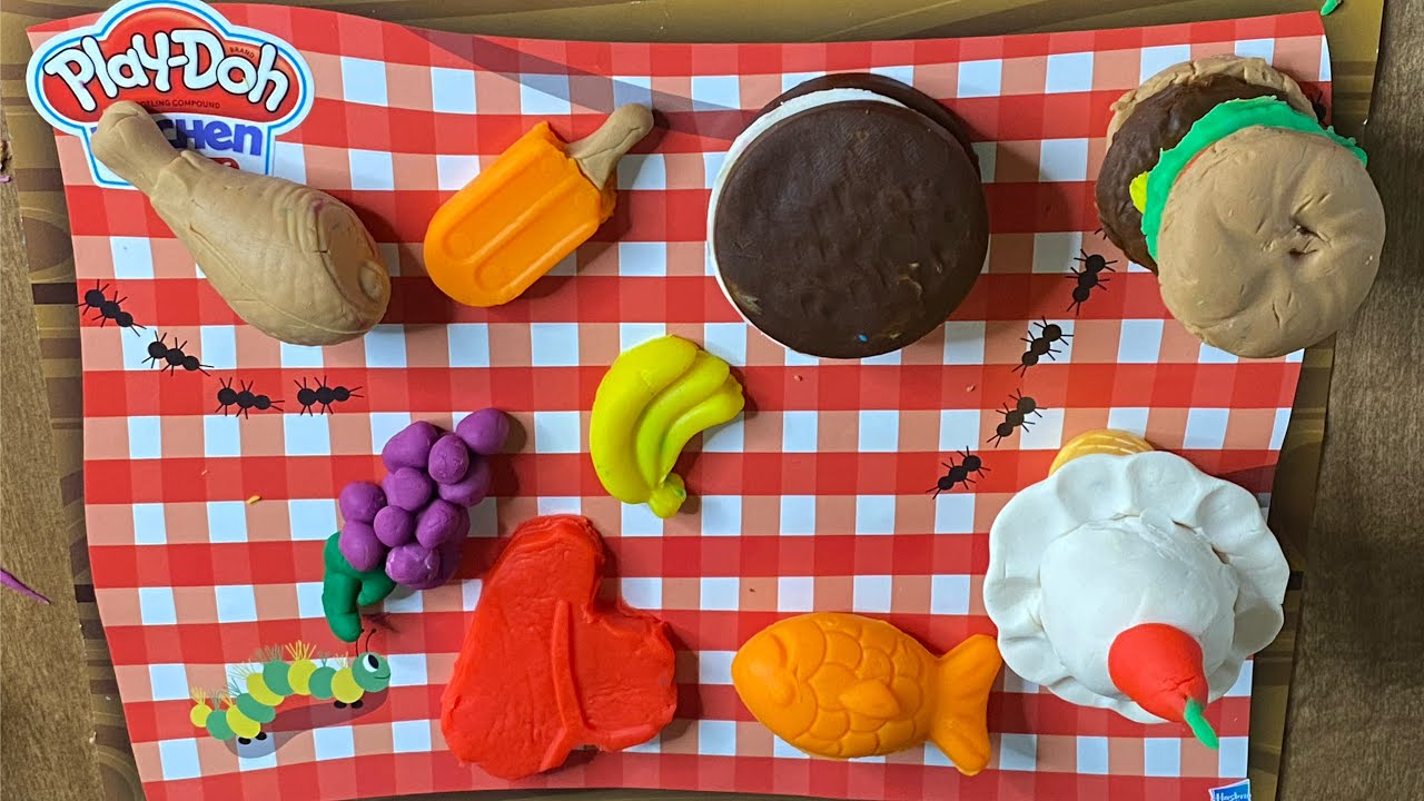 Make Delicious PlayDoh food yummy ICE CREAM, BANANAS, GRAPES & More