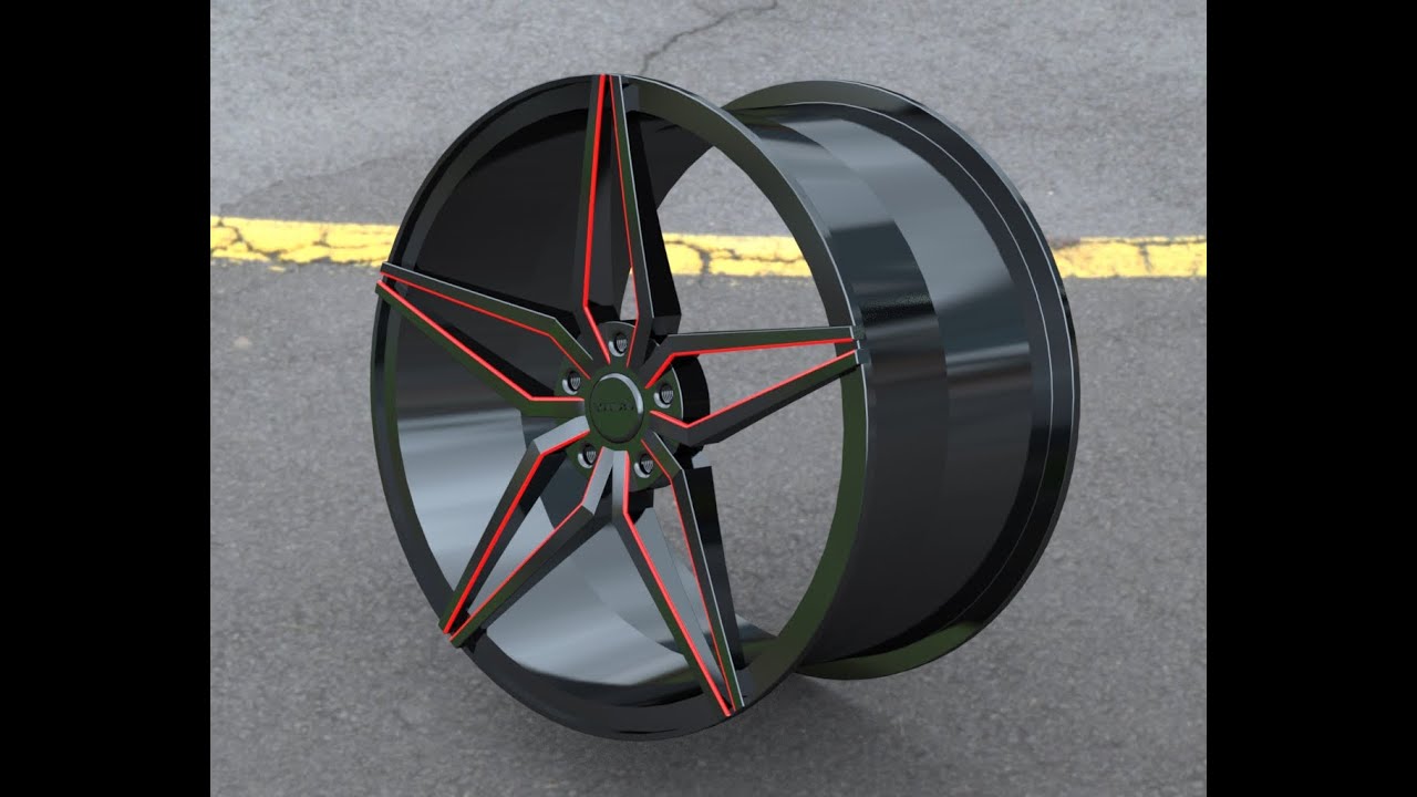 3D animation of a rim - YouTube