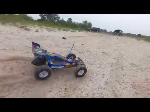 Traxxas Bandits RC Dune Buggy with rock crawler wheels and tires! - YouTube