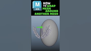 How to wrap one object around another in Maya #maya3d #modeling3d #tutorial #3dcourse