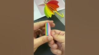 membuat payung dari kertas lipat #shorts