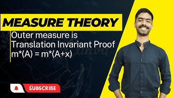Outer Measure is Translation Invariant Proof Hindi