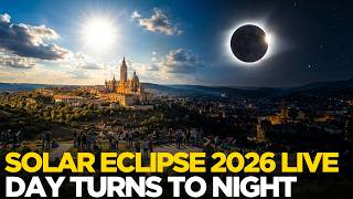 Solar Eclipse 2026 LIVE | WARNING: Day Turns To Night! First Total Eclipse in Europe Since 1999