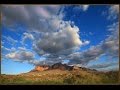 Superstitions Mountains in Arizona GoPro Time Lapse of Clouds and Sunset