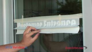 Vinyl Lettering Installation How To