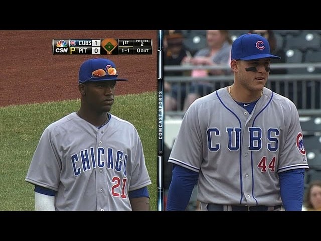 Oh, we're wearing the Cubs jerseys today? 