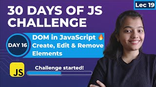 DOM in JavaScript🔥| Create, Edit &amp; Remove Elements | Full Beginner Guide (Easy Explanation)