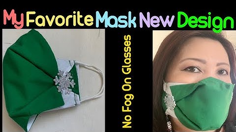 (#195) How To Sew The Best Fitted 3D Face Mask - No Fog On Glasses & No Nose Wire Require- Must Try