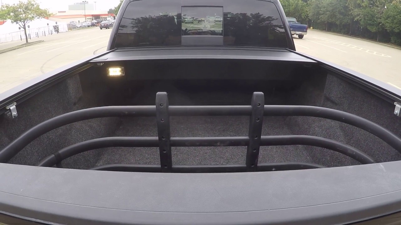 Bizon Retrax Matte Black Electric Retractable Tonneau Cover On 2015 Sierra Denali Youtube