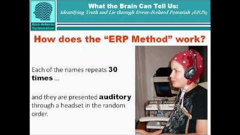 Identifying Truth and Lie through Event-Related Potentials (ERPs)