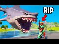 BROMA ÉPICA con el TIBURÓN en FORTNITE 😂 (Termina MAL)