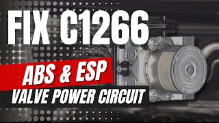How to Test & Fix C1266 ABS or ESP Valve Power Circuit Failure on Ford | ABS & ESP Fault Codes