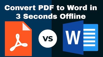 How to Convert PDF to Word in 3 Seconds Offline