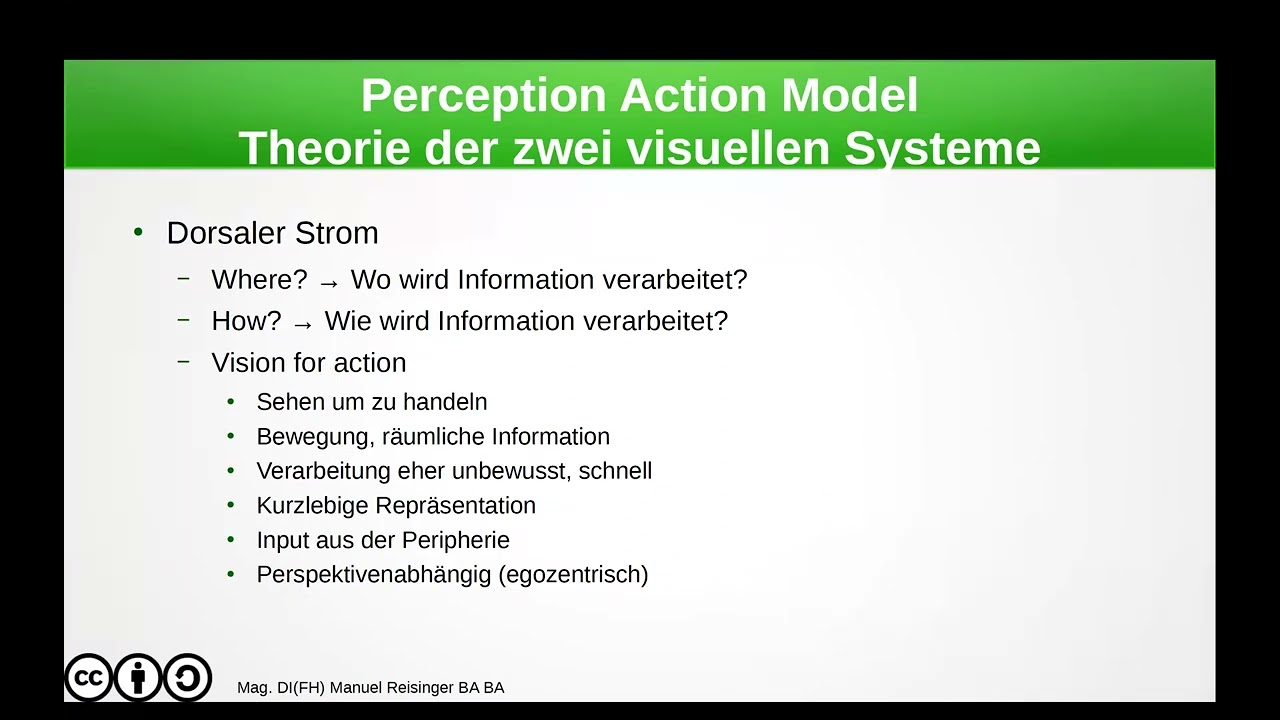 Psychologie - Kognitive Psychologie - Perception Action Model