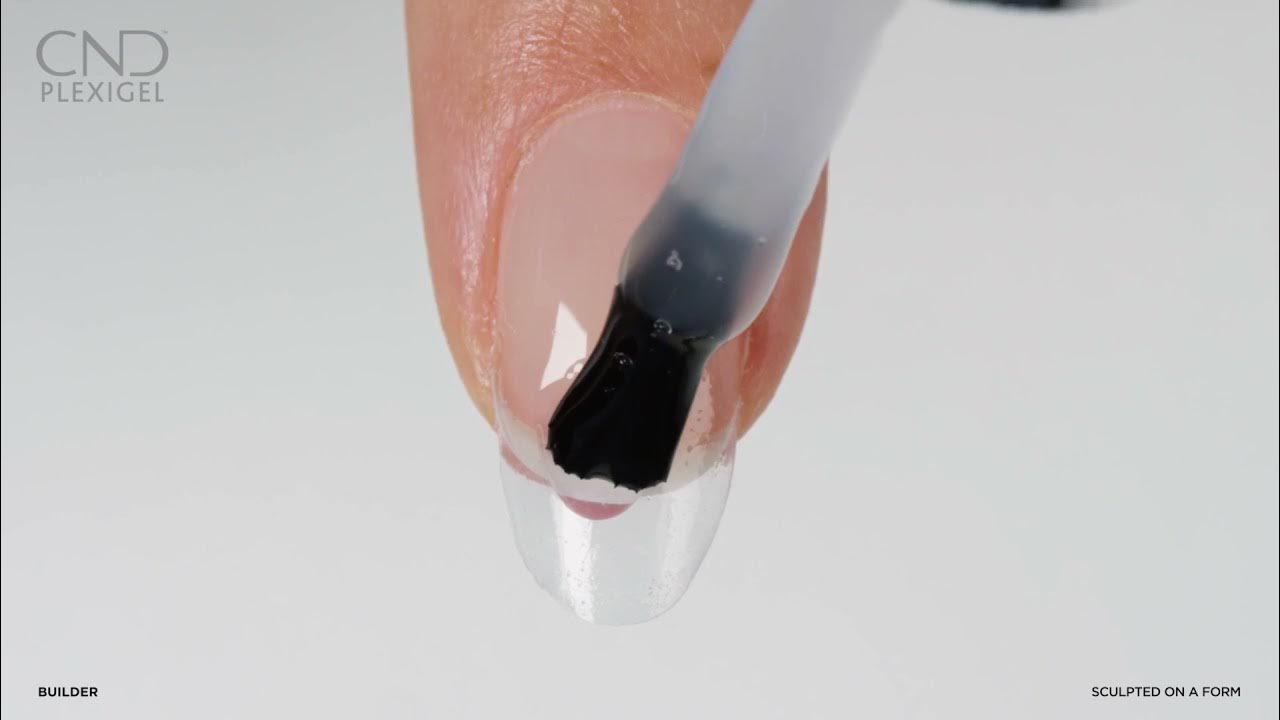 Nagelverlängerung mit einer Schablone und PLEXIGEL™ Builder - YouTube