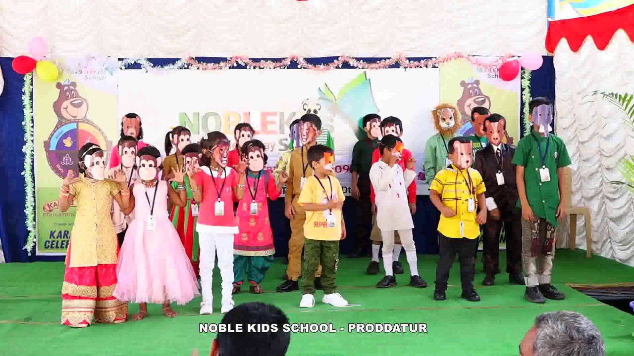Karadi Path WELCOME SONG in KARADI DAY held on 9th Jan 2020 at Noble Kids School Proddatur.