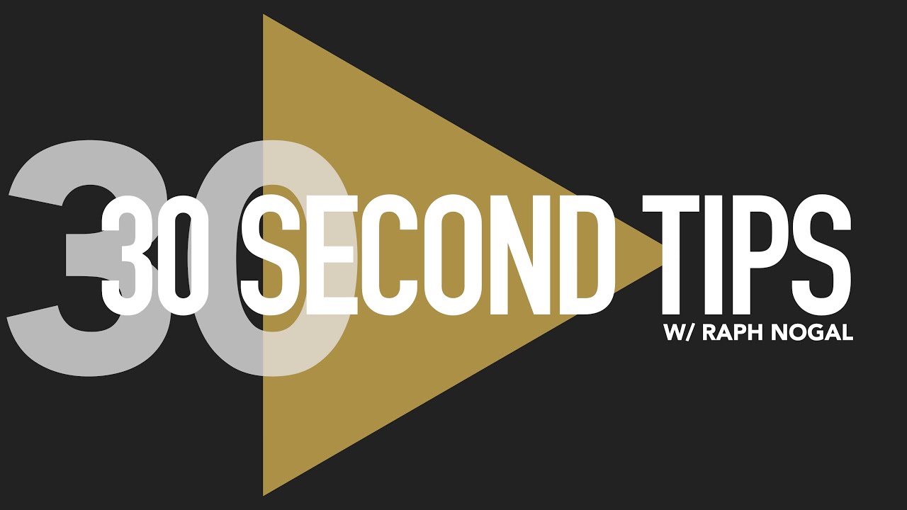 30 Second Tips | Ep.1 - Best off-camera flash tip to get you started!