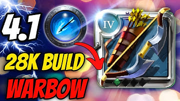 I try 4.1 War bow 🏹 28k build cost😂 | Solo pvp | Albion online