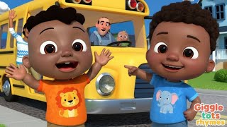 🎶🚍 Wheels on the Bus Sound Variations Remix | 2 Minute Loop 🚍🎶 Giggle tots rhymes