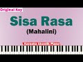 Mahalini – Sisa Rasa Karaoke Piano ORIGINAL KEY