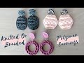 Knitted Earrings | Braided Earrings - DIY Polymer Clay Earrings