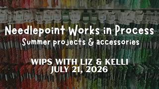 Summer themed Canvas + Needle minder combo! | WIPs with Liz & Kelli