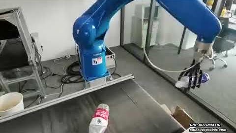 Handling robot environmental waste sorting application