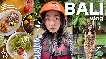 adventures in bali 🚣🌿 5am sunrise, rafting, swing in tegallalang, and indonesian food i eat