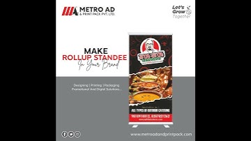 Rollup standee design in your brand || Metro Ad & Print Pack || Check More details in the