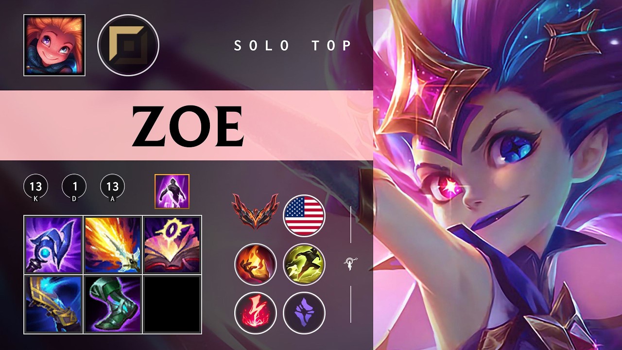 Zoe Top vs Vladimir - NA Grandmaster Patch 26.04