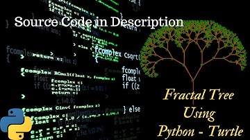 How to Draw Fractal and Recursion tree using Python | Python Project for beginners|#viral #trending