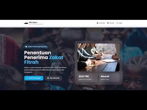 Sistem Pendukung Keputusan Metode ELECTRE Menggunakan PHP & MySQL | Magrib Code
