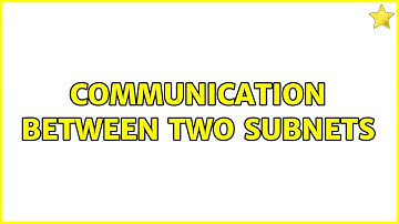 Ubuntu: Communication between two subnets