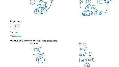 5.4: Complex Numbers (PART 1)