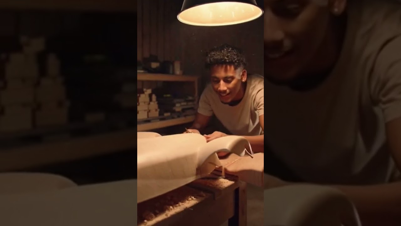 old man wood art tech boy 