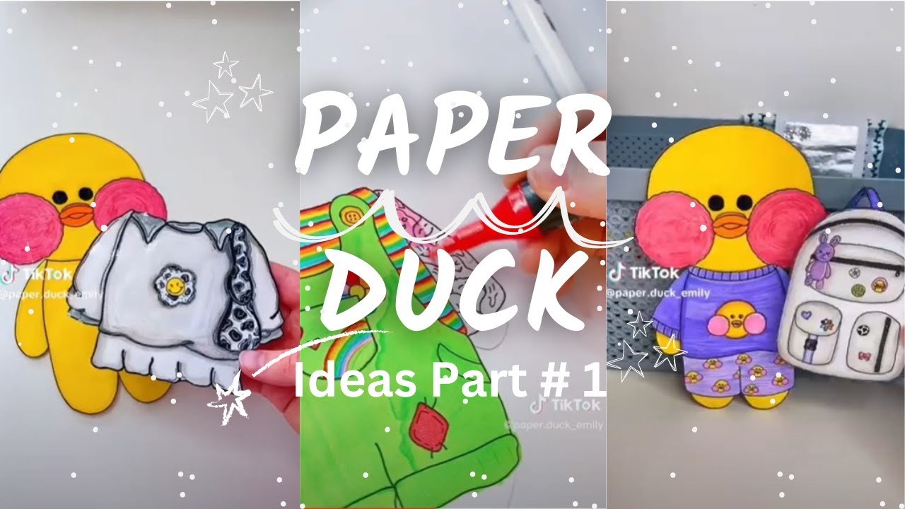 paper duck items part 3#paperducktoturial #paperduckk🌼 #paperduck