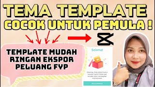 3 REKOMENDASI NICHE/TEMA TEMPLATE MUDAH UNTUK CREATOR CAPCUT | TEMPLATE RINGAN MUDAH EKSPOR DAN FYP