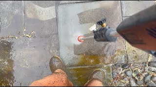 Cleaning a Bluestone Patio by Outside Cleaners 3,024 views 2 months ago 2 minutes, 54 seconds