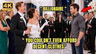 She Humiliated Single Dad for His Cheap Clothes at a $30,000 Wedding — Then a Billionaire Walked In