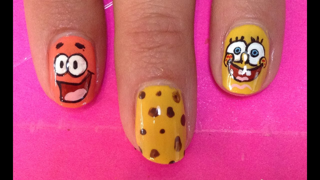 Spongebob Nail Art Tutorial Request You Spongebob Nail Art Tutorial Request