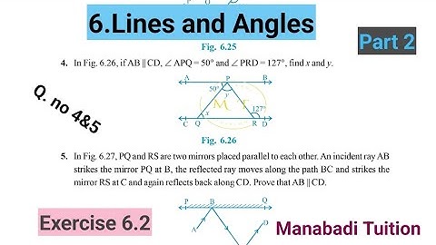9th class maths|Chapter 6|🤷‍♀️Lines and Angles|💁Exercise 6.2 |Q.no 4&5|part 2|with notes|