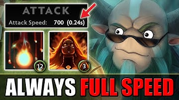 Permanent 700 Attack speed [4 hits in a second] Dota 2 Ability draft