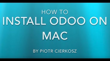 Odoo Mac Tutorial 1 - How to install Odoo 10 on Mac - step by step