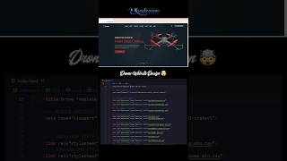 Drone Website Design 🤯 | HTML CSS JavaScript Project #website #shorts