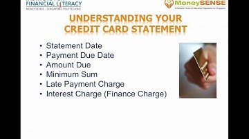 Understanding Your Credit Card Statement