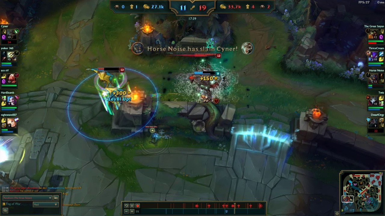 Showing them Renekton Skills