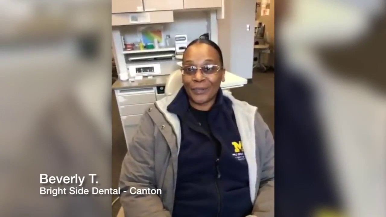 Patient Testimonial | Beverly T. | Bright Side Dental - Canton - YouTube