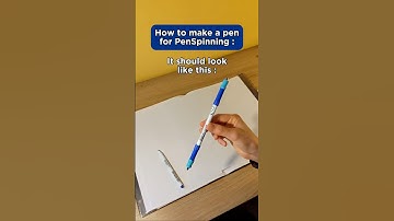 How To Make a PenSpinning Pen at Home!