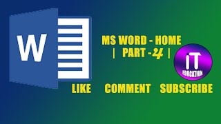 MS WORD - HOME, PART#4, PGDCA, ADCA screenshot 3